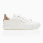Basic sneakers με κροκό - Λευκό/Χαλκό