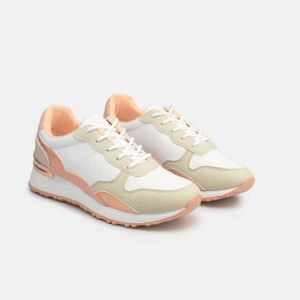 Sneakers basic - Λευκό/Ροζ