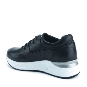 Sneaker δερμάτινα aerostep- Μαύρο