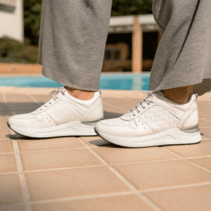 Sneaker δερμάτινα aerostep- Λευκό