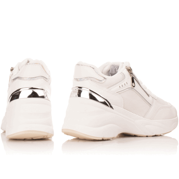 Basic sneakers καπιτονέ - Λευκό