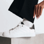 Basic sneakers καπιτονέ - Λευκό/Μαύρο