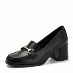 Γόβες basic με διακοσμητικό- Μαύρο