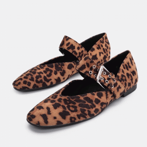 Μπαλαρινα λουστρίνι με μπαρέτα- Μαύρο