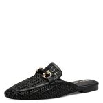 Κλειστά Mules Tamaris ψάθα- Μαύρο