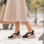 Εσπαντρίγια πλατφόρμα με λάστιχο - Μαύρο