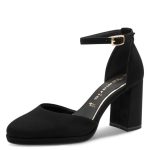 Tamaris γόβες με μπαρέτα- Μαύρο