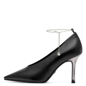 Tamaris γόβες με λεπτό τακούνι - Μαύρο