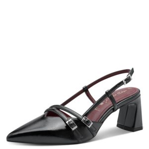 Tamaris γόβες slingback - Μαύρο