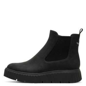 Μποτάκια Tamaris πλατφόρμα - Μαύρο