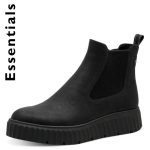 Μποτάκια Tamaris πλατφόρμα - Μαύρο