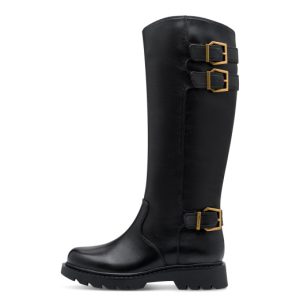 Mπότες Tamaris με αγκράφες - Μαύρο