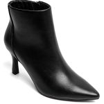 Μποτάκι με Μυτερή Μύτη & Τακούνι Στιλέτο- Mαύρο