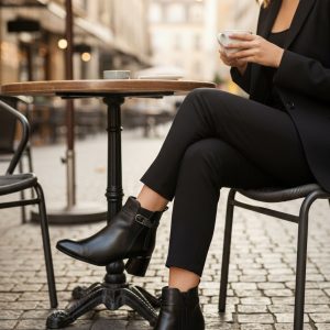 Μποτάκι με Διακοσμητικά Στοιχεία - Καφέ