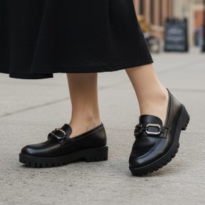 Μποτάκι σε mid μήκος- Μαύρο