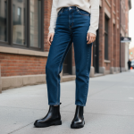 Μποτάκι chunky με λάστιχο- Mαύρο