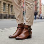 Μποτάκι με Διακοσμητικά Στοιχεία - Καφέ