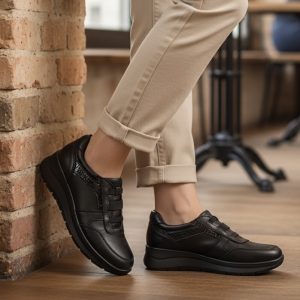 Ανατομικά Sneakers με Λάστιχο - Μαύρο