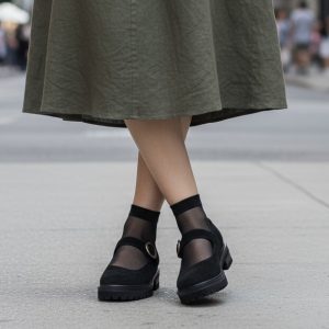 Μποτάκι σε mid μήκος- Μαύρο