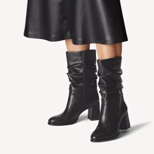 Μποτάκια Tamaris με τακούνι - Μαύρο