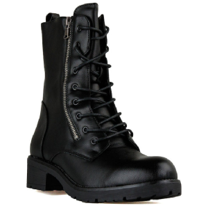 Μποτάκι με Κορδόνια - Μαύρα