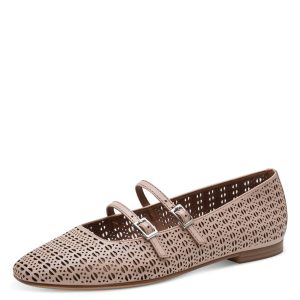 Μπαλαρίνα Tamaris Με Διάτρητο Σχέδιο - Nude