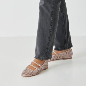 Μπαλαρίνα Tamaris Με Διάτρητο Σχέδιο - Nude