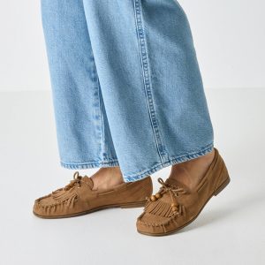 Μοκασίνι Tamaris με διακοσμητικά κρόσσια - Καφέ