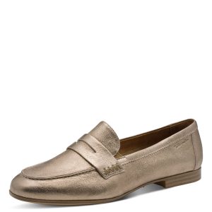 Μοκασίνι Tamaris με πλεκτή υφή- Καφέ