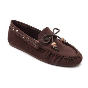 Μοκασίνι με διακοσμητικό κορδόνι - Καφέ