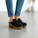 Mules με διακοσμητικά τρουκς - Μπέζ